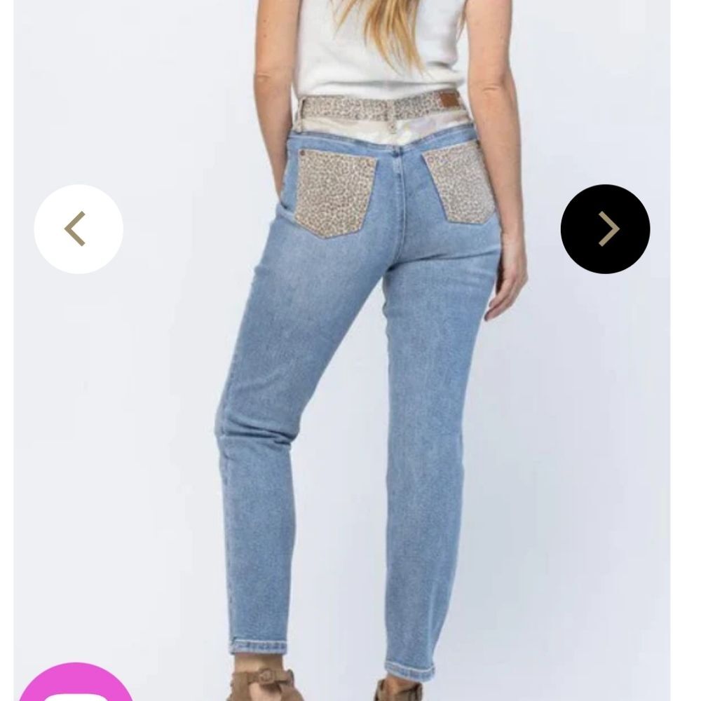 Judy Blue Mix And Match Leopard and Camo Accent Print Jeans